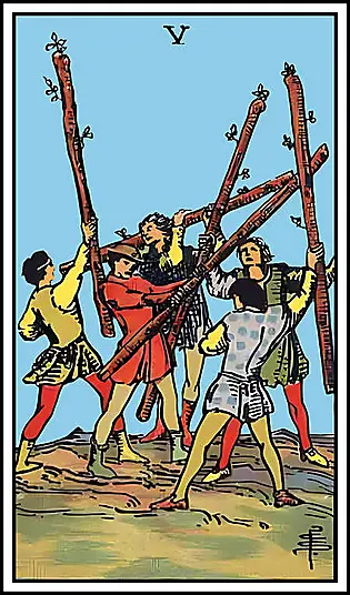 Five of Wands