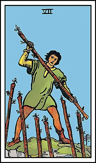 Minor Arcana - Seven of Wands