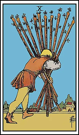 Minor Arcana - Ten of Wands