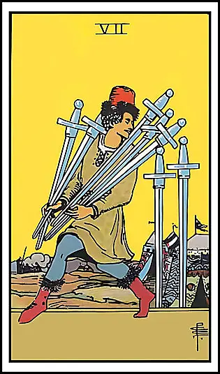 Minor Arcana - Seven of Swords