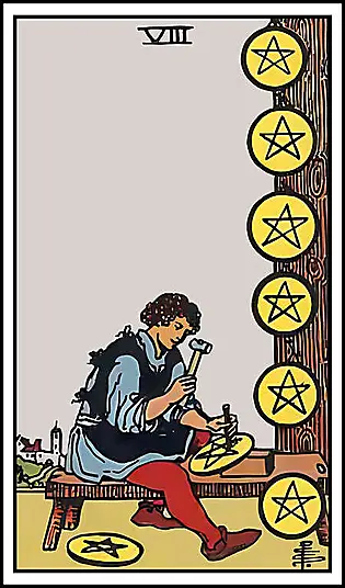 Minor Arcana - Eight of Pentacles